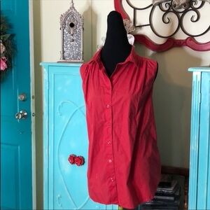 ROAMAN’S Red Sleeveless Blouse Size 18W